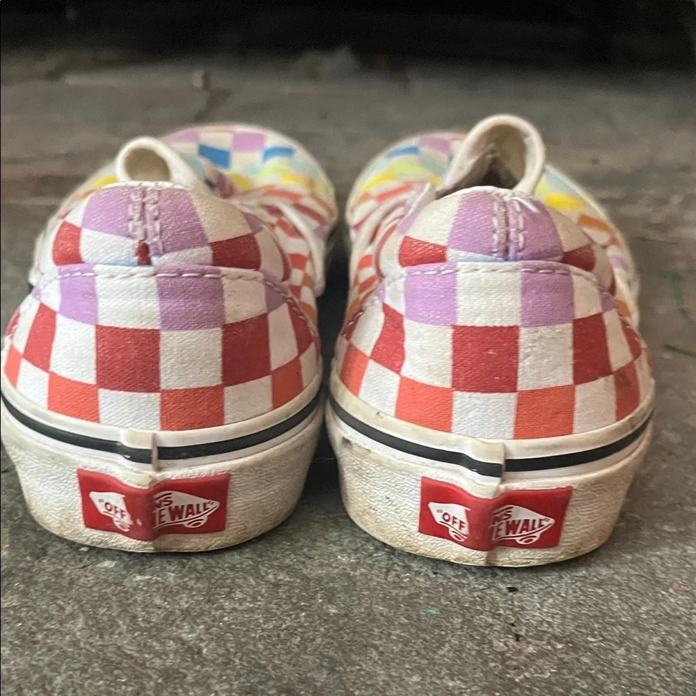 Vans Colorful Checkered Slip-On Sneakers - Picture 2 of 6